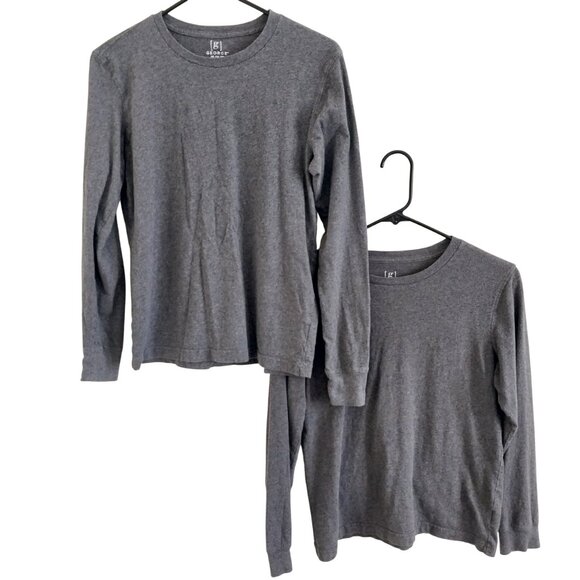 George Mens Cotton Crewneck T-shirts With Long Sleeves Bundle Set Of 7 Size XS - Picture 6 of 14